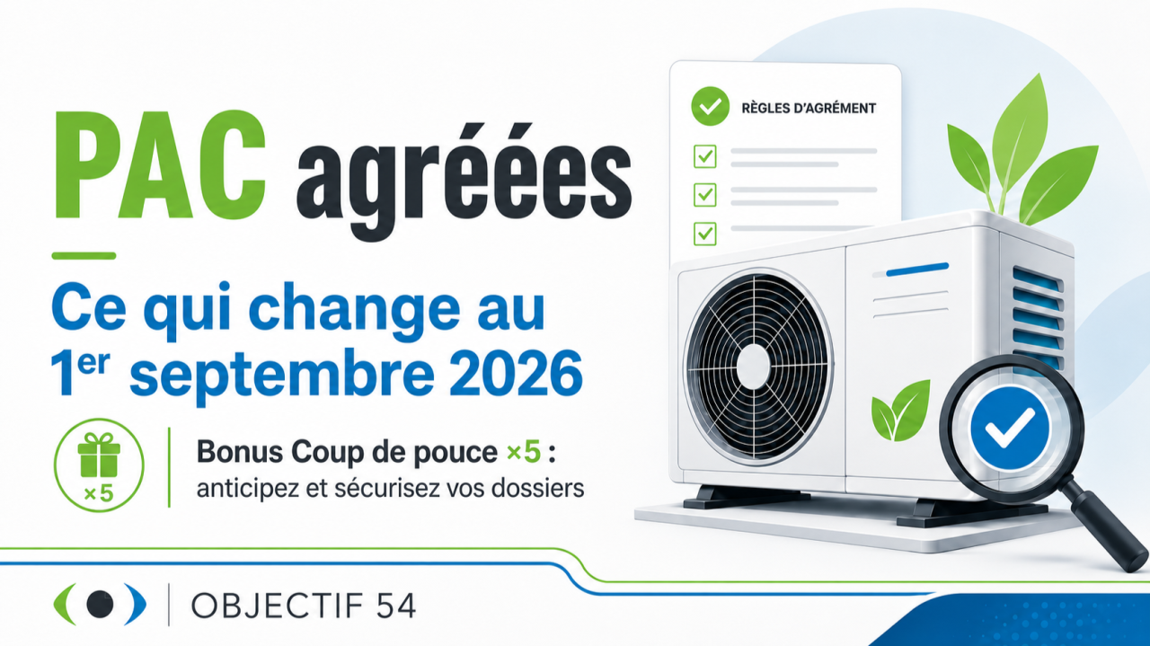 Pompes à chaleur agréées : ce qui change au 1er septembre 2026